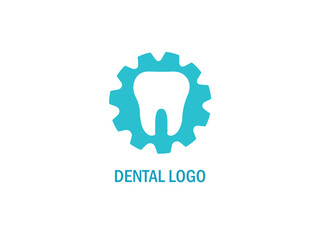 Dental logo design silhouette vector illustration.