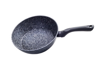 gray frying pan on a transparent background