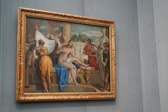 Gem&auml;lde "Bathseba im Bade" von Sebastiano Ricci in der Gem&auml;ldegalerie in Berlin am 19.12.2023