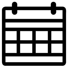 black and white calendar