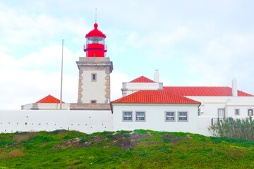 Fototapeta na wymiar Cabo da Roca lighthouse in Portugal. The westernmost point of Europe.