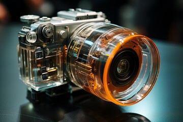 The hyper technologic photo camera of the future