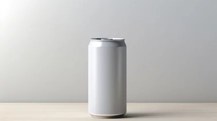 Foto op Plexiglas A mock-up blank soft drink can. © Aris Suwanmalee