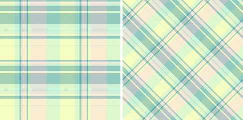 Seamless background pattern of vector tartan check with a plaid textile fabric texture.