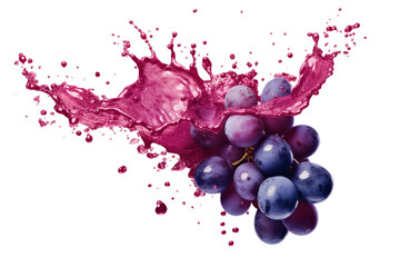 Grape Splatter Free PNG PNG Image png ,generative ai