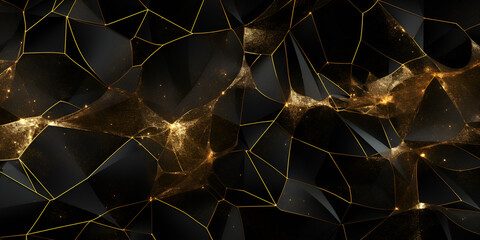 Black and gold wallpaper with a gold and black background.