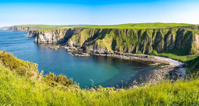 Downie Bay from Troup Head in Scotland