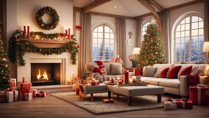 Fototapeta na wymiar The Ultimate Christmas Image Collection: Festive Joy, AI-Enhanced Magic, and Unparalleled Cheer.