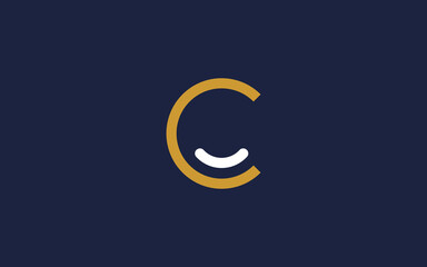 letter c smile logo icon design vector design template inspiration