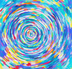 Fototapeta na wymiar Colorful background with circles, abstract round template, geometric wallpaper