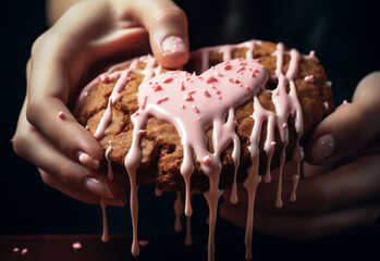 cake with strawberry  generated by AI technology