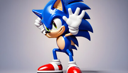 Sonic The Hedgehog 3D - obrazy, fototapety, plakaty