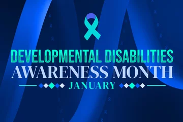 Deurstickers national developmental disabilities awareness month 3 © visuals6x