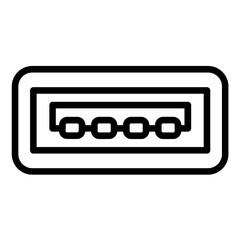USB Type-A Icon Style