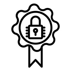 Cybersecurity Best Practices Icon Style
