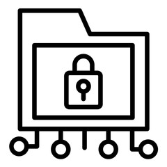 Data Encryption Icon Style