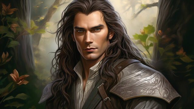 Fantasy Prince Charming Portrait Painting