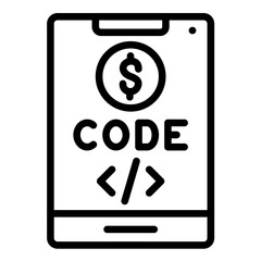 Payment Code Icon Style