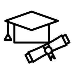 Graduation Ceremony Icon Style