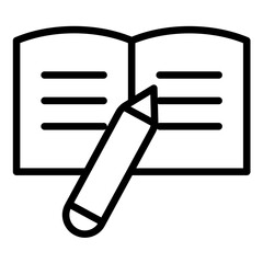 Student Homework Icon Style