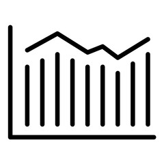 Economics Chart Icon Style