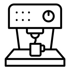 Single-serve coffee maker Icon Style