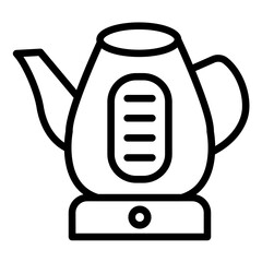 Electric kettle Icon Style