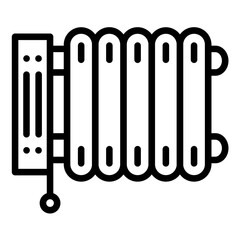 Oil heater Icon Style