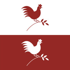 logo design vector template, horse logo design, vector illustration, rooster illustration, chicken line art logo design, house logo illustration