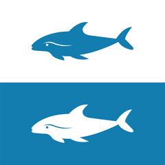 Fish vector logo design, fishing logo, fish art.