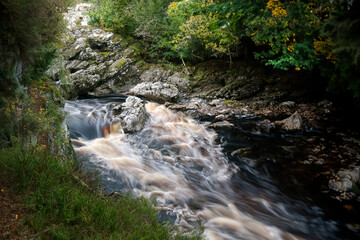River Findhorn at Randolph's Leap in Moray, Scotland