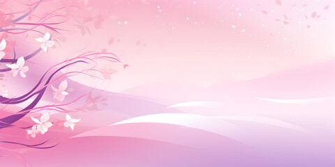 Abstract pink and purple  spring floral background 