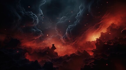 fire in space. Generative AI