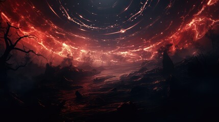 space galaxy background. Generative AI