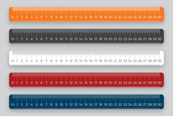 Ruler design in five colors