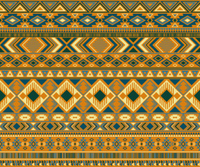 American indian pattern tribal ethnic motifs geometric vector background.