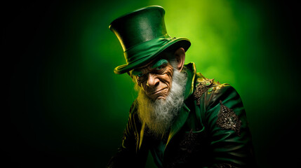 Leprechaun portrait. Saint Patrick's Day