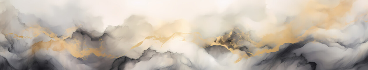 Golden Ash Whispers: A Delicate Dance on Canvas