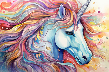 White illustration fantasy art head wild horn horse animal unicorn