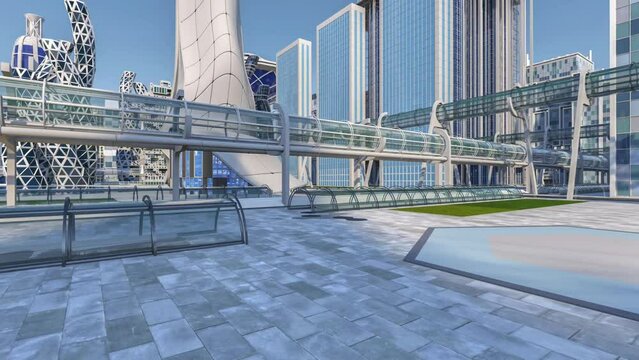 sci fi city, scifi, future 60 fps