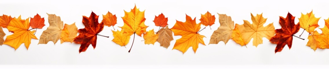 Naklejka na ściany i meble Autumn Leaves Generative AI