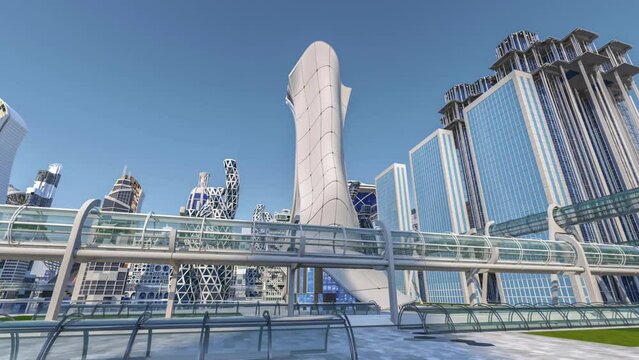 sci fi city, scifi, future 60 fps
