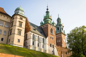 Tuinposter Wawel cathedral and castle in Krakow, Poland. © Photofex