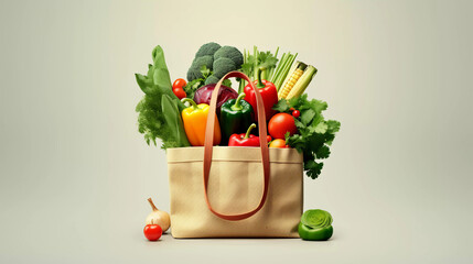 Groceries, vegetables and fruits shopping bag basket. Healthy food, lifestyle, nutrition,