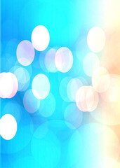 Blue bokeh background for seasonal, holidays, celebrations and all design works