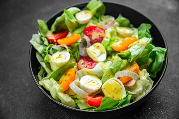 salad quail egg fresh delicious healthy eating cooking appetizer meal food snack on the table copy space food
