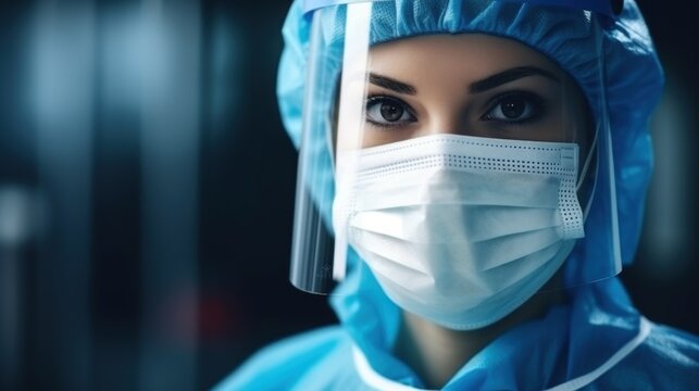 Portrait Of Serious Female Key Front Line Worker