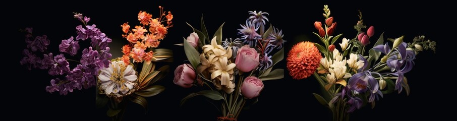 Obraz na płótnie Canvas A bouquet of flowers in a vase Generative AI