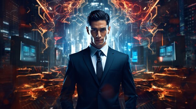 A Man in a Suit and Tie Generative AI