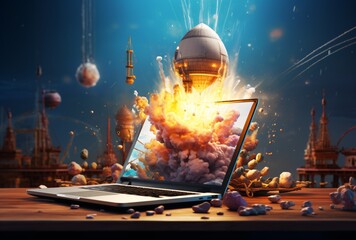 Explosive Launch of a Computer Generative AI